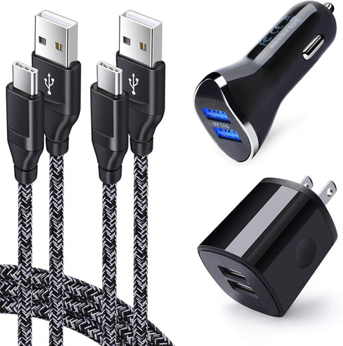 Car Charger for Samsung Galaxy S24 S23 S22 A21 A20 A51 A50 A70 A71 A01 A10e A53, Fast Charging Cable