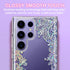 Coolwee Galaxy S24 Ultra Case - 6.8" Shockproof Thin Clear Glitter, Cute Crystal Lace, Soft TPU Bumper, Mandala Design.