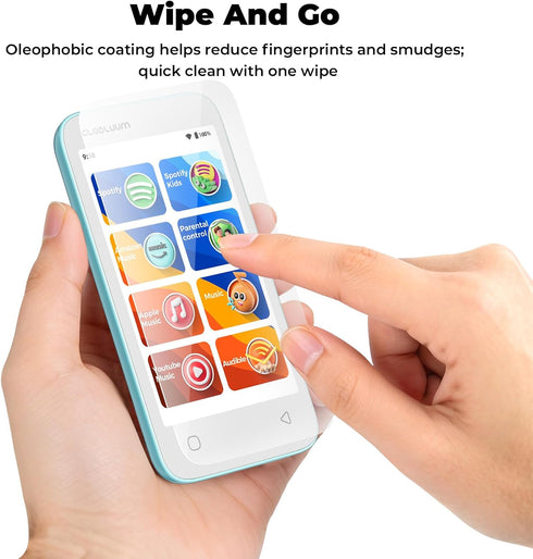Globluum SU3, SU5, SU7, SU9 MP3 9H Screen Protector Player, Tempered Glass Screen Protector, HD Clear, Scratch