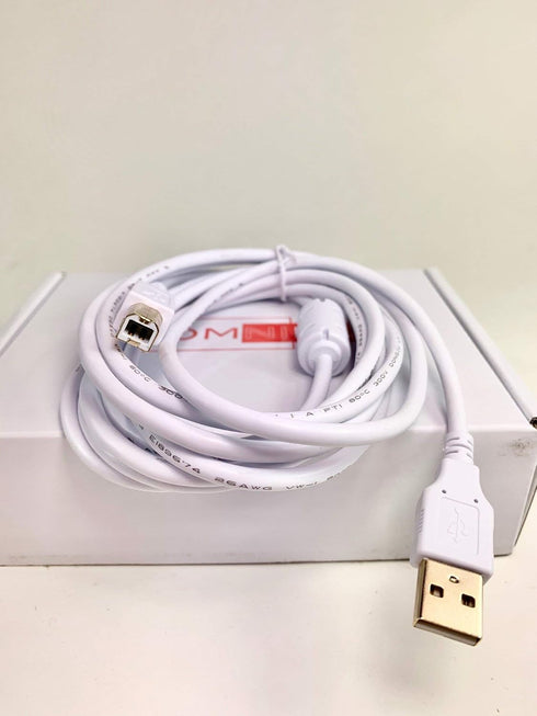 OMNIHIL 8FT-White High Speed USB 2.0 Cable Compatible with Mitsubishi XL5900U Projector