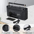 Portable Cassette Player Boombox AM/FM/SW1/SW2 Radio Tape Player Recorder with Bluetooth