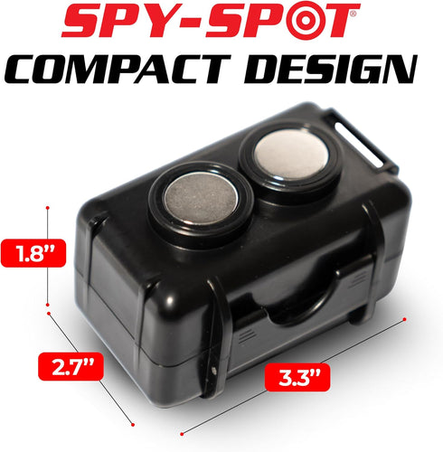 Spy Spot Magnetic Mount Weatherproof Case for GPS Trackers, Stash Lock Box for Items Under Vehicles