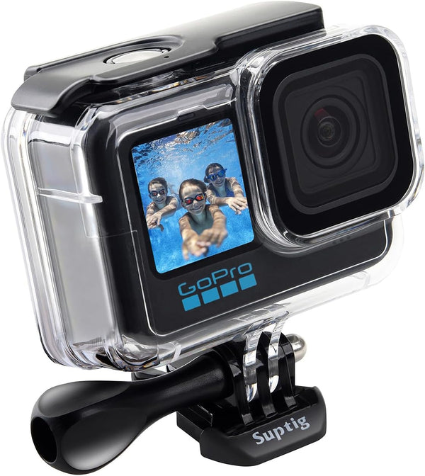 Suptig Waterproof Dive Housing Case for GoPro Hero 12, 11, 10, 9, 196Ft Protective