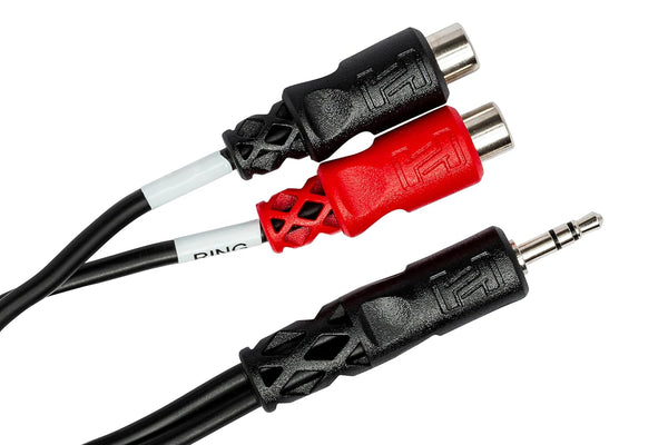 Hosa YRA-154 3.5 mm TRS to Dual RCA Stereo Breakout Cable