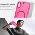 Telaso iPhone X/XS Case - Slim, Shockproof, Anti-Scratch, Matte Back, Hot Pink, Compatible with MagSafe Wireless