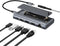 Viilinany 6-in-1 USB C Docking Station with M.2 NVMe SATA SSD Enclosure, 10Gbps
