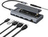 Viilinany 6-in-1 USB C Docking Station with M.2 NVMe SATA SSD Enclosure, 10Gbps