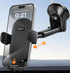 APPS2Car Car Phone Holder Mount - Dashboard/Windshield Holder for iPhone, Samsung, All Phones, Black