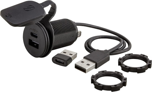 Scosche CPPDRLK-SP PowerVolt 27W Dash Port USB PD 3.0 Type-C Car Charger, Compatible with Apple CarPlay