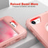 IDweel iPhone 8 Case with Tempered Glass Screen Protector, 3 in 1 Shockproof Slim Hybrid Heavy Duty Cover, Rose Gold