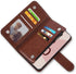 Asuwish Wallet Case for Google Pixel 6 with Tempered Glass Screen Protector, Flower Leather Flip, Card Holder, Brown