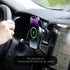 mooas Magnetic Car Mount Charger - Max. 15W Fast Wireless Charger with Air Vent Mount, Compatible with iPhone, Galaxy