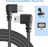 PASOW Mini USB Power Cable, 90 Degree Right Angle (No Data Transfer) for Dash Cam (11.5FT)