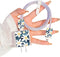 CameCosy for iPhone Charger Cable Protector, Pretty Lily Flower Design, Data Cable USB Case Cord Saver for iPhone