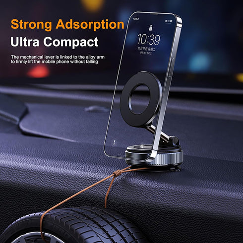 GCSXWQA 2026 360 Upgraded Car Mobile Phone Holder Vacuum Super Magnetic Suction Adjustable Car Mobile Phone Holder