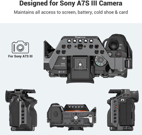 SMALLRIG Camera Cage for Sony Alpha 7S III / A7S III / A7SIII / A7S3-2999
