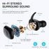 Wireless Earbuds True Wireless Earbuds Bluetooth Headphones with Microphone Bluetooth Earbuds Stereo Calls Extra Bass 36H for Workout(Charging Case Included) - Black