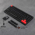 NPKC ABS 84 64 Key OEM ANSI ISO Keyset, 1.5mm Thickness Shine Through for YMD75 KBD75
