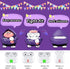 Cute Cartoon 3D Silicone Case AirPods Pro 2nd/1st Generation case with Keychain and Lanyard Cleaner kit Characters Design for Kids Boys Girls (Purple)