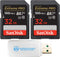 SanDisk 32GB Extreme Pro Memory Card (Two Pack) for Nikon D3400, D3300, D750, D5500, D5300, D500, AW130