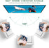 AAJK 80 inch 16:9 Projector Screen, Washable Projector Screen Foldable Anti-Crease Portable Projector Movies Screen