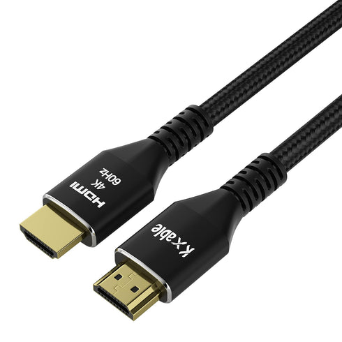 4K 6 (5 Pack), 2.0 4K 60Hz, 2K,1080P, 2.2, PS5, HDMI Cable Feet Ultra HD HDMI Cable, Nylon Braided & Gold-Plated