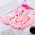 2 17''-24'' Hoteam Pcs Kawaii Computer Monitor Cover with Cat Ear Furry Cute Pink Monitor Dust Cover Protector Lovely