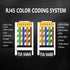 RJ45 Cat6 Cat5e Pass Through Connectors, 100 Packs Gold Plated 8P8C Modular Ethernet Network Plug