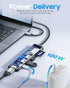 Hiearcool USB C Hub, 7-in-1 USB C Multi-Port Adapter for MacBook Pro, USB C to HDMI Hub Dongle Compatible with USB C
