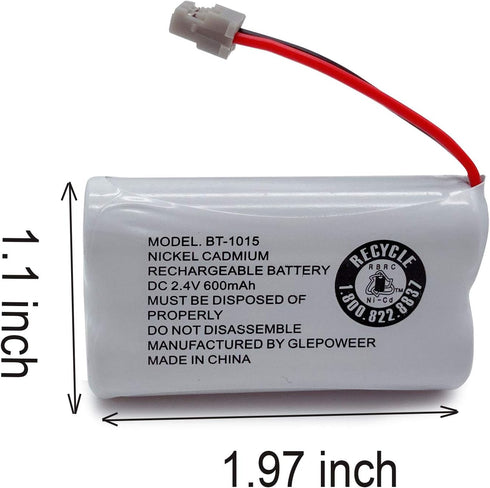 BT1015 BT1007 Cordless Phone Battery - Compatible for Uniden DCX150 DECT1500 D1484 (3 Pack)