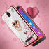 B-wishy for Blu View 2 Case, Glitter Crystal Butterfly Heart Floral Slim TPU Cover with Kickstand & Strap (Rose Gold)