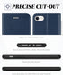 TUCCH Wallet Case for iPhone SE 2022/SE2, iPhone 8/7, PU Leather Credit Card Holder, Dark Blue