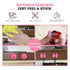 PERFORMORE 16 Pack Cable Clips, Pink Self-Adhesive Cord Organizers for Home, Office, Car, and Desk Management