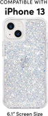 Case-Mate Twinkle Stardust iPhone 13 Case for Women - Luxury Glitter, 10ft Drop Protection, Wireless Charging, Shock