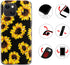 Case for iPhone 13 Mini, Sunflower Floral Pattern, Shockproof Soft Silicone Slim Cute Yellow Flower Case