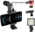 Phone Vlogging Holder, Cell Phone Camera Handle Grip Stabilizer, Ergonomic Smartphone Video Stabilizer with Cold Shoe
