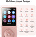 AGPTEK A02 MP3 5.3, 1.8 inch 128GB(Rose 32GB) Player with Bluetooth Screen Portable Music Player with Speaker, FM