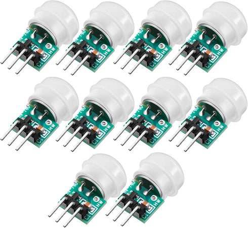 Weewooday 10 Pieces Am312 Pir Sensor Mini Pir Motion Sensor Infrared Human Body