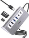 USB C Hub, INTPW 9-in-1 Multiport Adapter with 3.28FT Cable, 4K HDMI, PD 100W, USB-C, USB A 3.0, SD/TF