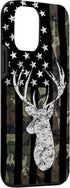 American Flag Whitetail Buck Camouflage Deer Hunting Case for iPhone 12 mini