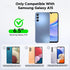 LeYi Galaxy A15-5G Case: Military-Grade Shockproof, Blue, with 2 Tempered Screen Protectors & Credit Card Holder.