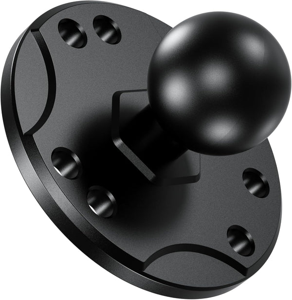 BRCOVAN 1'' Ball Mount Base with Aluminum Alloy AMPS Hole Round Plate & 1'' TPU Ball Adapter