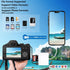 SD Card Reader for iPhone, Lightning to 4 in 1 USB Camera Adapter, Compatible with iPad with Charging Port