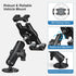 Keuvirya 4.7"-12.9" Heavy Duty Tablet Mount for Truck & Vehicle, Drill Base Tablet Holder for Truck with Aluminum Arm