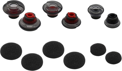 NETJNP Parts - 6pcs S/M/L Sizes Ear Gels for Plantronics Voyager 5200-5220 Replacement Kit with Foams