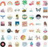 200 Pack Stickers for Water Bottles, Cute Vsco Vinyl Aesthetic Waterproof Stickers for Teens, Kids