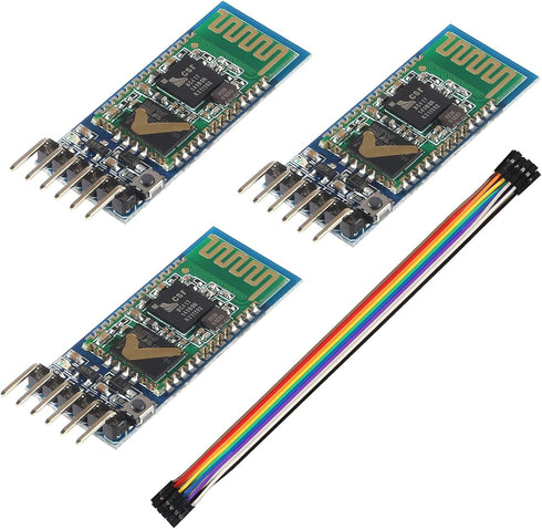 3Pcs HC-05 Wireless Bluetooth RF Transceiver Module, 6 Pin Wireless Serial Port Communication