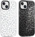 2 Pack Cheetah Cases for iPhone 13/14 (6.1") - Clear Leopard Pattern, Slim Shockproof TPU Cover for Women & Girls.