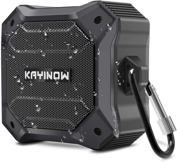IPX7 Waterproof Bluetooth Shower Speaker, Portable Wireless Speaker with Loud Sound, Built-in Mic, 12 Hours for Outdoor