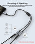 USB C Microphone Adapter, LERTOSEN USB C to Dual 3.5mm Female Aux Headphone Jack Y Splitter for iPhone 15